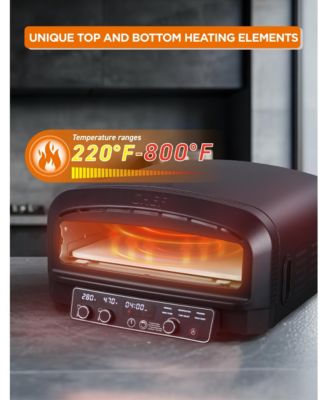 Indoor Electric Pizza Oven, Includes Pizza Stone & Shovel
