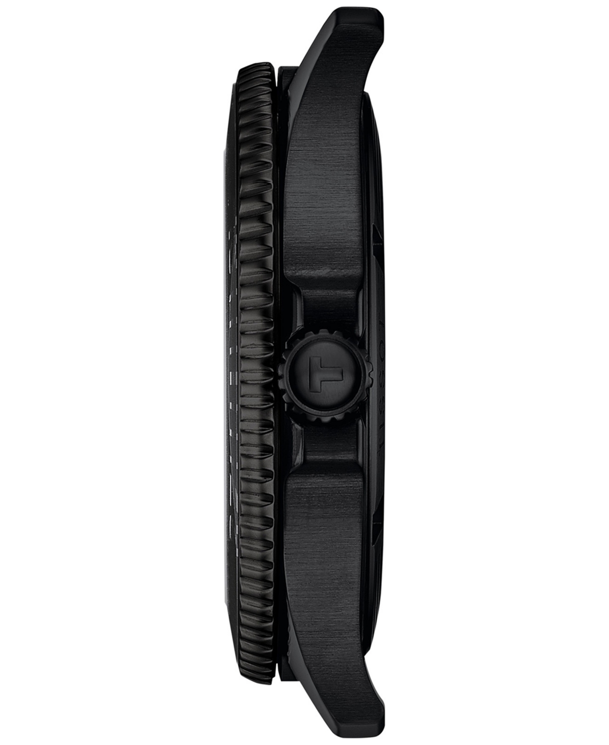 Tissot Men's Swiss Seastar 1000 Black Pvd Stainless Steel Bracelet Watch 40mm