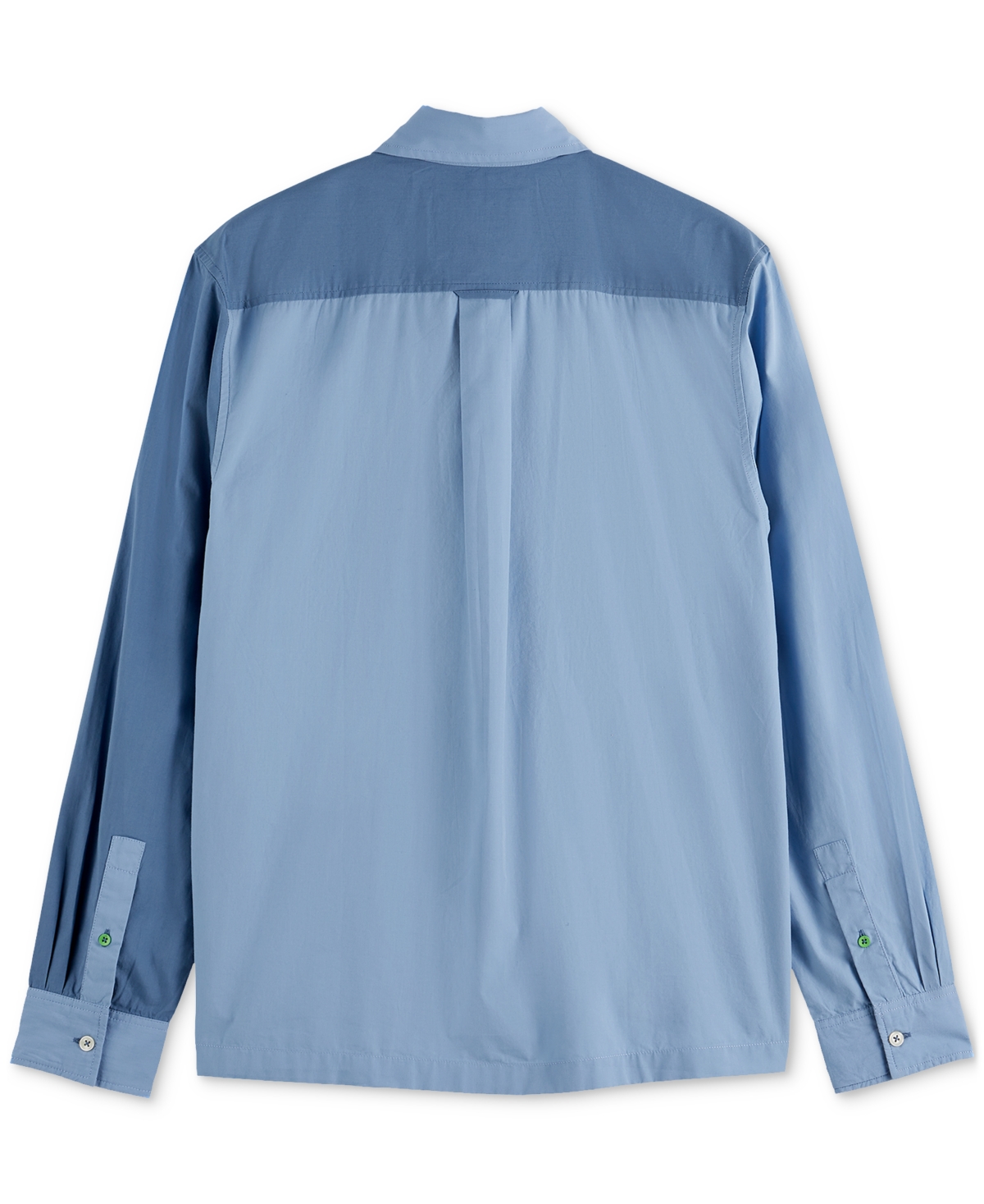 Scotch & Soda Men's Relaxed-fit Letters Poplin Button-down Shirt In Blue