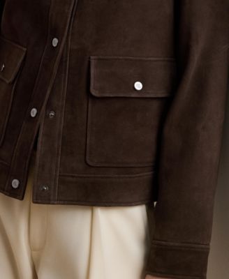 Women's Buttoned Suede Jacket