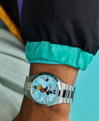 Men's Automatic Disney Mickey Mouse Stainless Steel Bracelet Watch 40mm