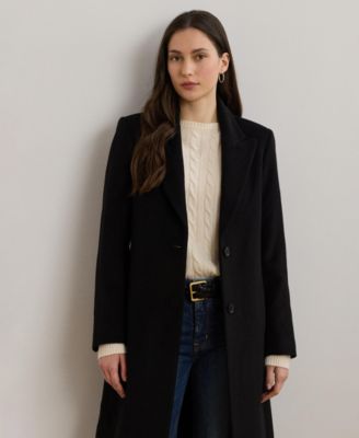 Women's Wool-Blend Walker Coat