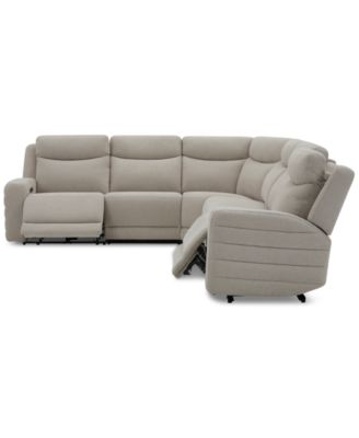 Kristyan 6-Pc. Fabric Sectional with 2 Power Recliners, Exclusively at Macy's