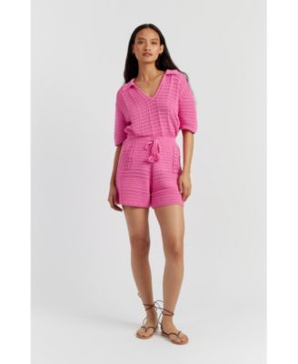 Women's Cotton Crochet Shirt