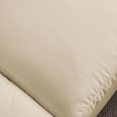 Streamdale Modern Technical Leather Sofa with Reversible Chaise Lounge