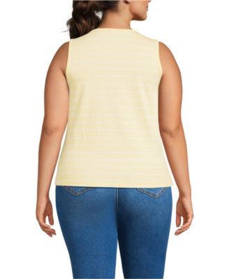 Plus Size Supima Keyhole Tank