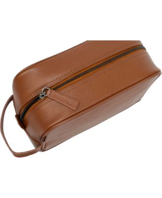 The Hey Handsome Pebble Grain Genuine Leather Toiletry Dopp Kit