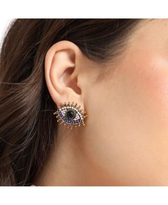 Evil Eye Stud Earrings