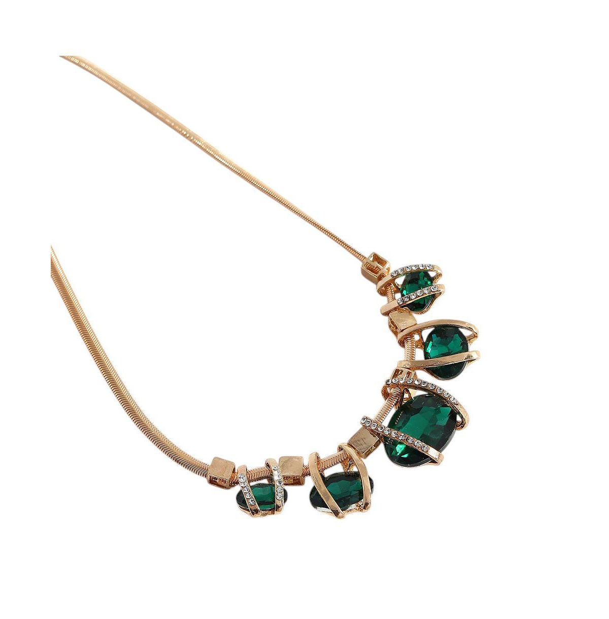 Sohi Gold-Plated Jewellery Set - Green