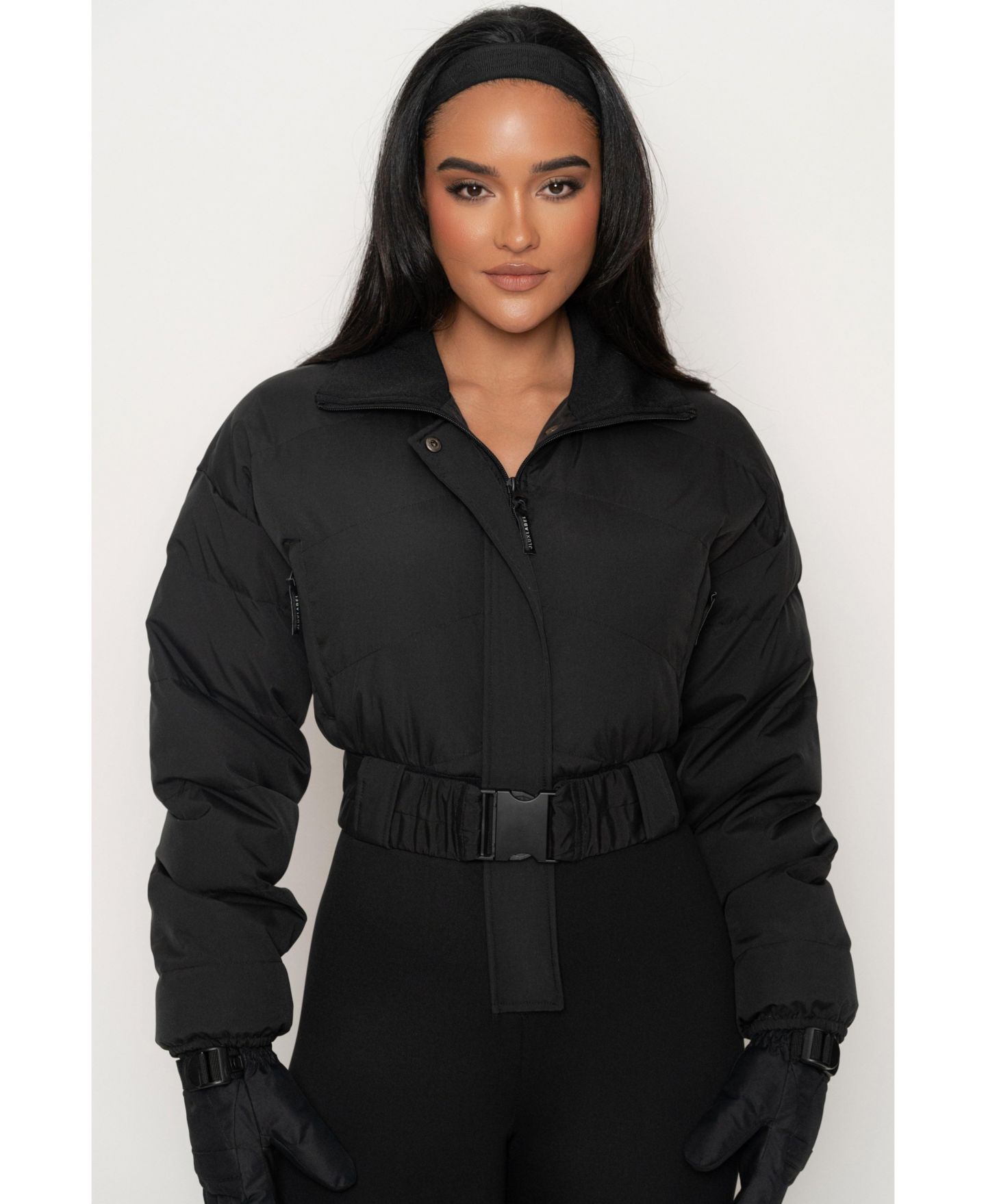 Женский комбинезон JLUXLABEL Outfits In Motion Nylon Jumpsuit, цвет: Чёрный — фото 7