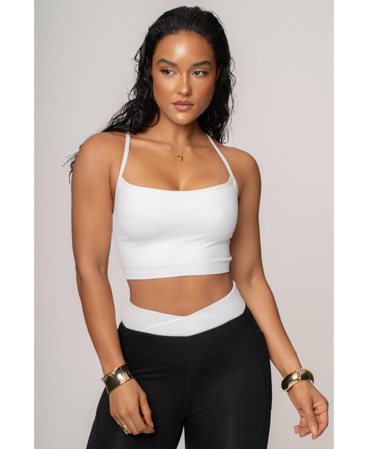 Women's Active Crop Top - Black