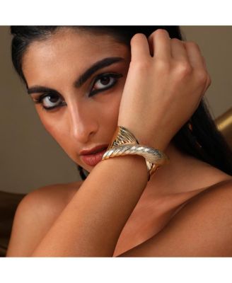 Gold-Plated Twist Bracelet