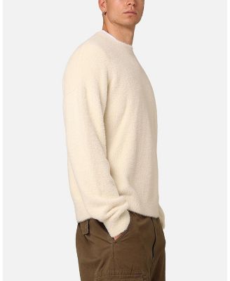 Men's Crew Neck Fluffy Sweater