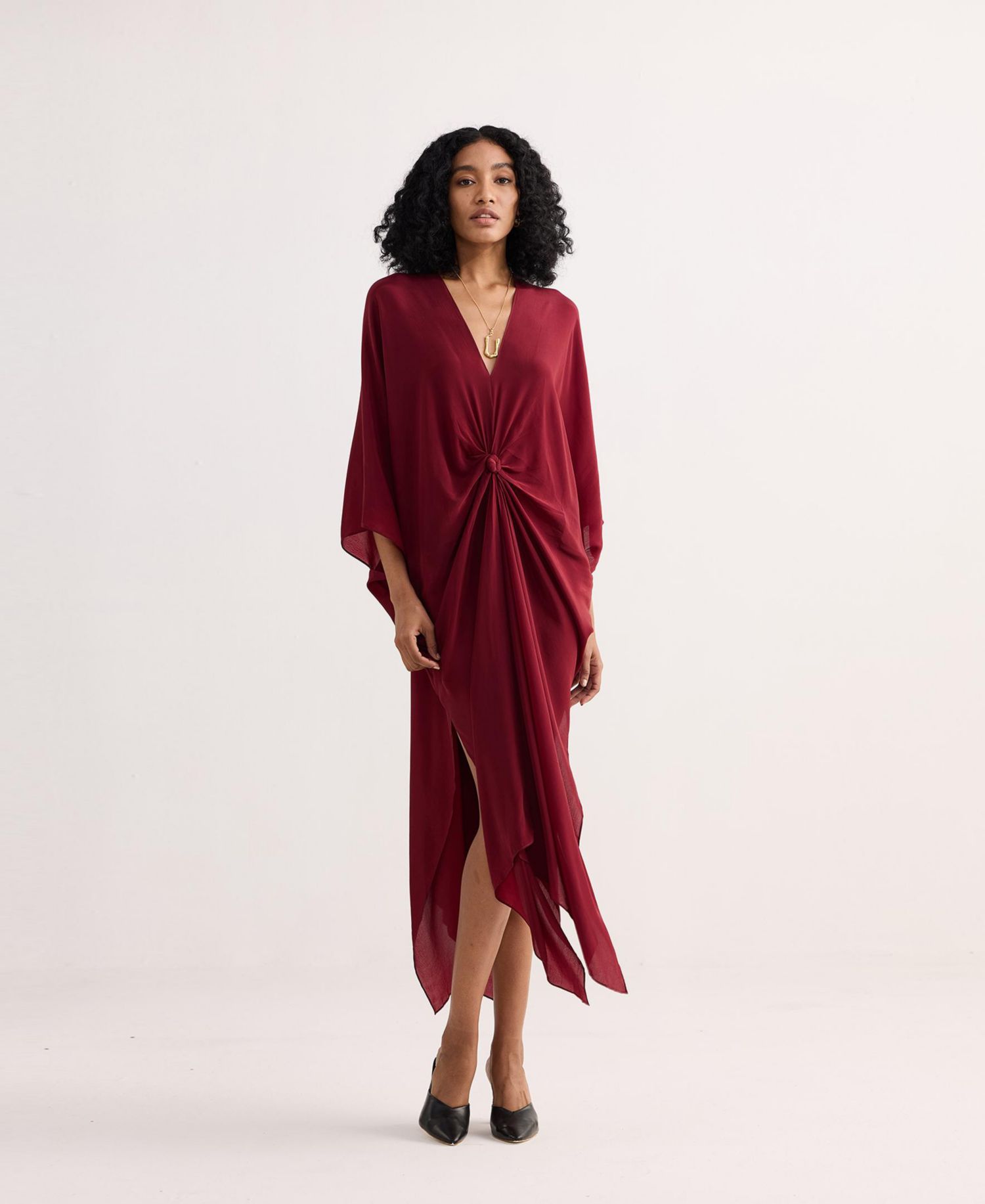Women's Front twist Kaftan Dress