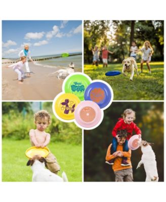 Frisbee Fastback 4 Pack Flying Disc, 9.35 Inch Dog-friendly Lightweight Toy for Professional Players - 100g