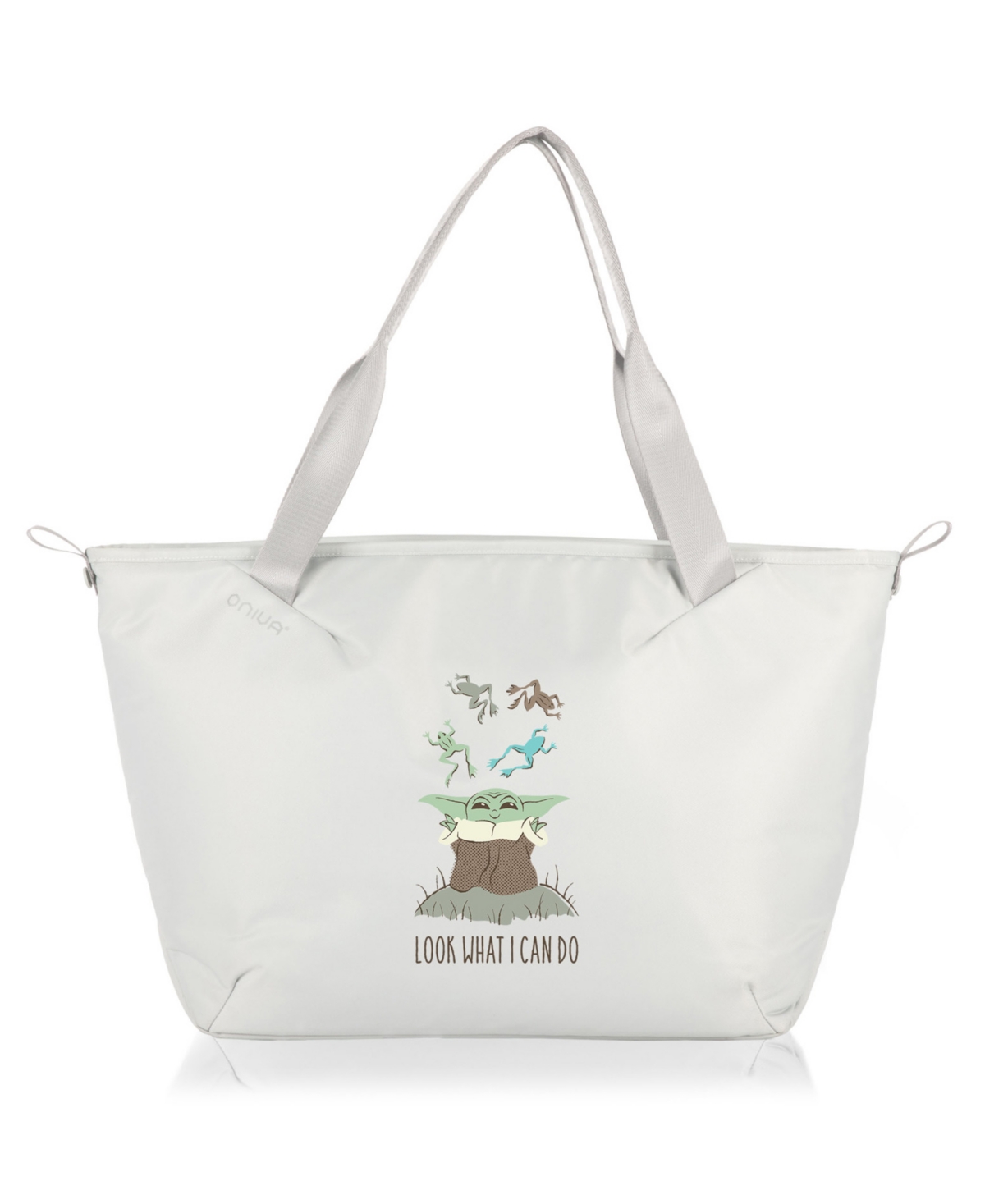 Star Wars Mandalorian Grogu 15 Bottle Tarana Cooler Tote Bag - Halo Gray