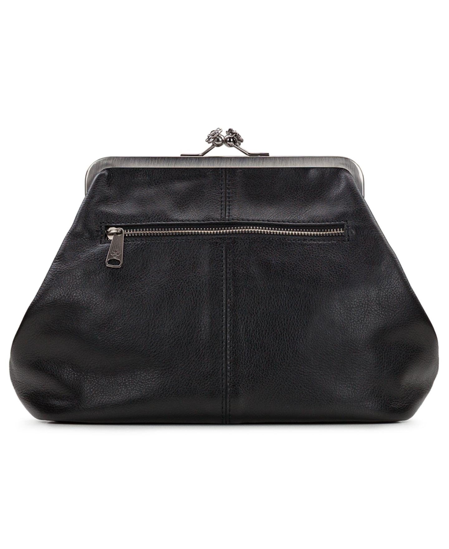 Женский клатч Patricia Nash Sofia Small Leather Kisslock Frame Clutch, цвет: Чёрный — фото 3