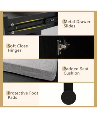 Vanity Dressing Table and Chair Set with Mirror and Lights