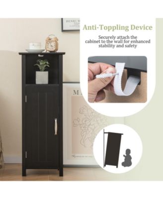 Bathroom Storage Organizer with 2-Tier Cabinet