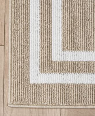 Double Line Border Tufted 2-Pc. Runner Rug Set