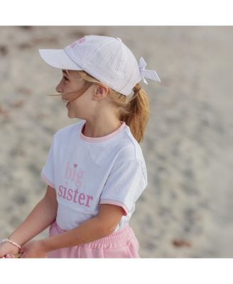 Girls Sis Bow Baseball Hat