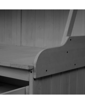 65" Garden Potting Bench - Fir Wood Workstation