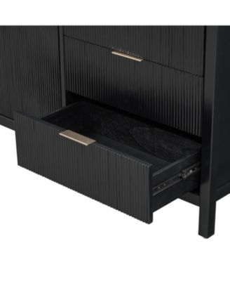 Minimalist Wave Sideboard - Entryway/Living Room Storage