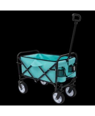 Collapsible Utility Wagon Cart - 225lb Capacity - Blue