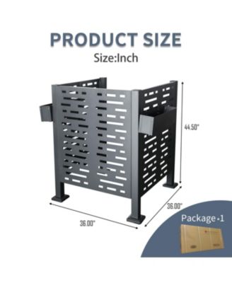 3x3 AC Unit Fence - Metal Privacy Cover