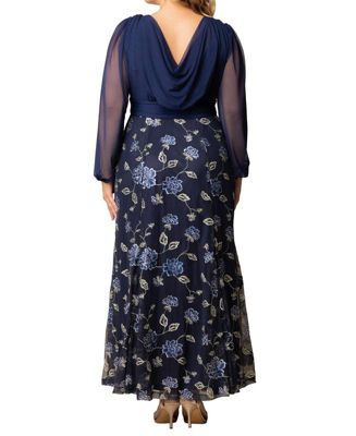 Long Sleeve Plus Size Formal & Black Tie Dresses | Macy's