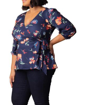Women's Plus Size Nina V-Neck Wrap Top