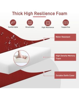 23'' x 26'' Outdoor Deep Seat Chair Cushion Set, Olefin Fabric, Slipcover with Sponge Foam, (Set of 2 Seats, 2 Backs, 2 Lumbar Pillows)