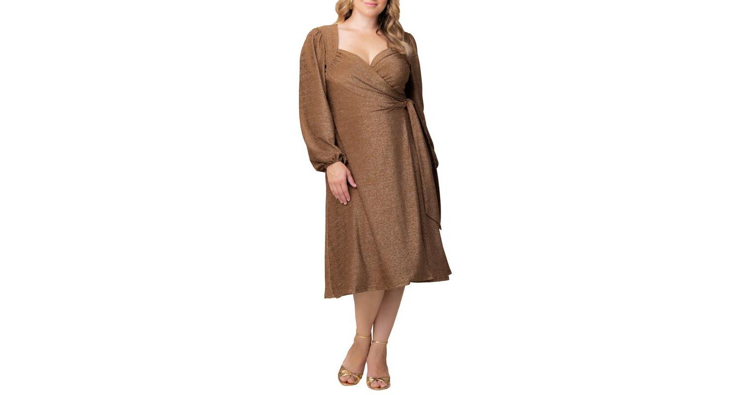 Plus Size Socialite Sweetheart Wrap Dress