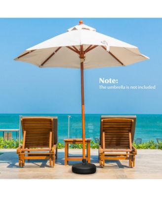 27 lbs Fillable Round Umbrella Base Stand for Yard Garden Poolside