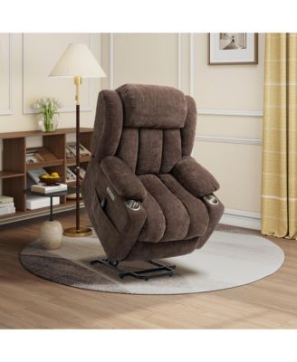 One Pack chenille fabric  Heavy Duty Motion Mechanism Up to 350 LBS Power Lift Recliner Chair