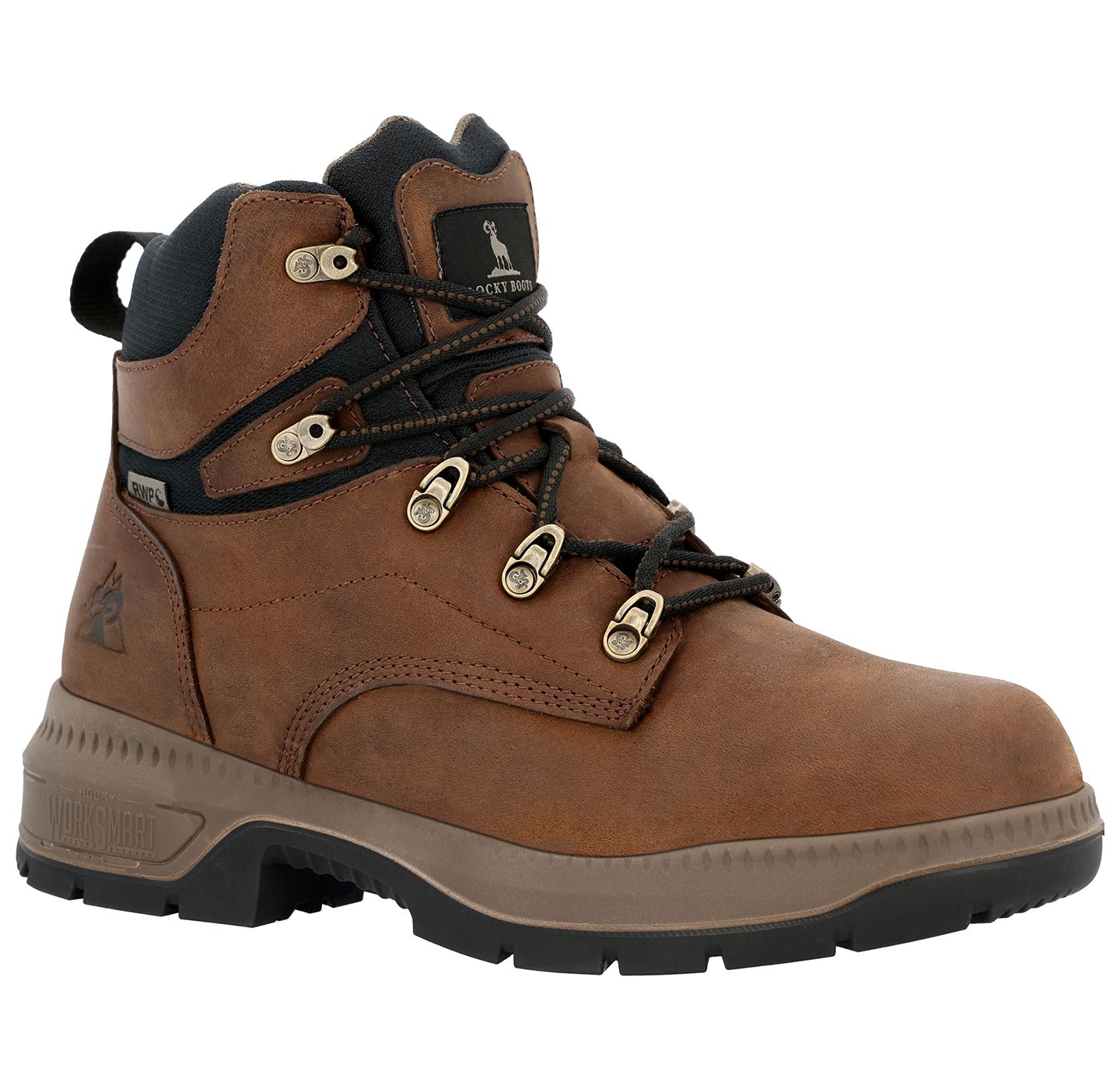 Мужские ботинки ROCKY Worksmart Waterproof Work Boot., цвет: Crazy Horse — фото 8
