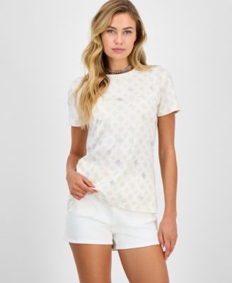 GUESS - Women's Gloria Peony Short-Sleeve T-Shirt