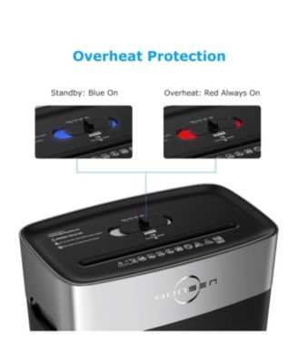 BONSEN Paper Shredder for Home Office, 10-Sheet Cross-Cut Shredder, P-4 High Security Level, Quiet Credit Card Shredder with Jam Proof System, 4 Gallons Bin