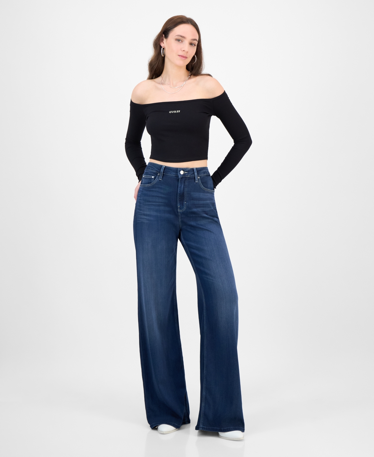 Women's Bellflower Wide-Leg Jeans - COMFY BLUE
