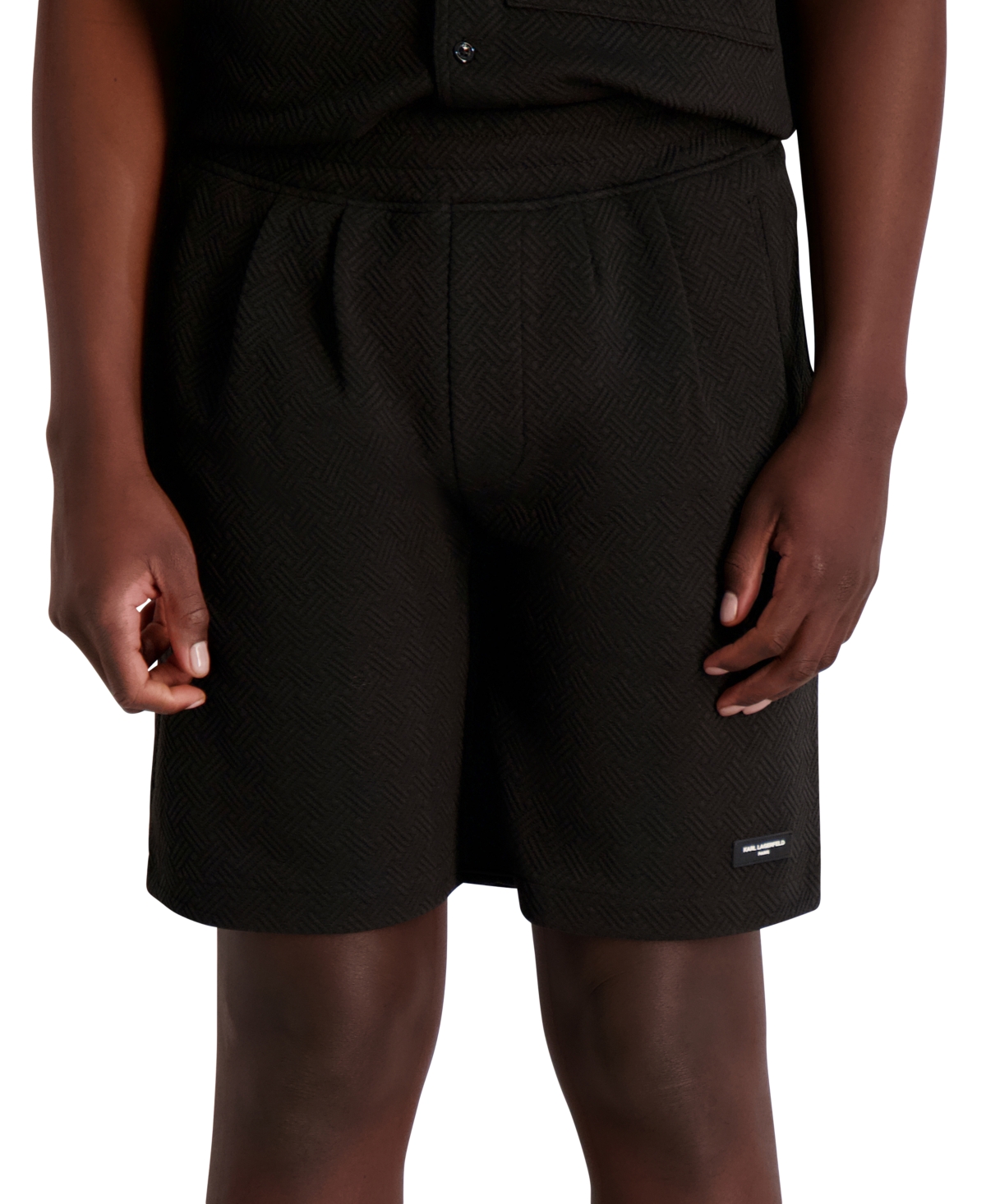 Men's Criss-Cross Logo Shorts - Black