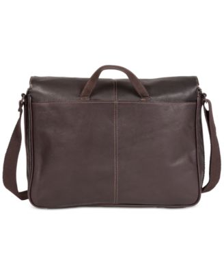 kenneth cole reaction colombian leather single gusset messenger bag