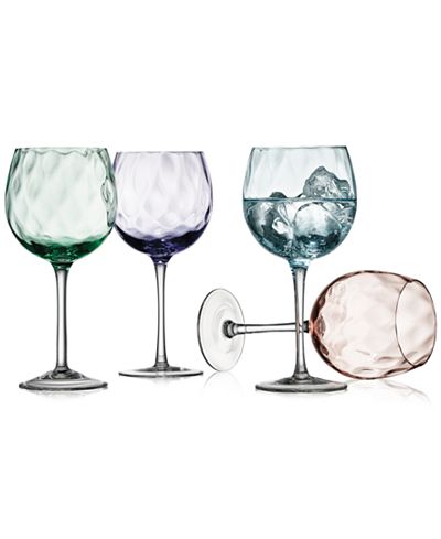 The Cellar Optic Color Collection 4-Pc. Wine Glasses, Only at Macy's
