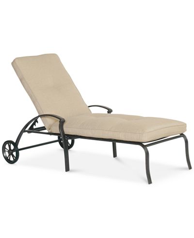 Park Gate Cast Aluminum Outdoor Chaise Lounge Created For Macy S Outdoor Patio Furniture Furniture Macy S