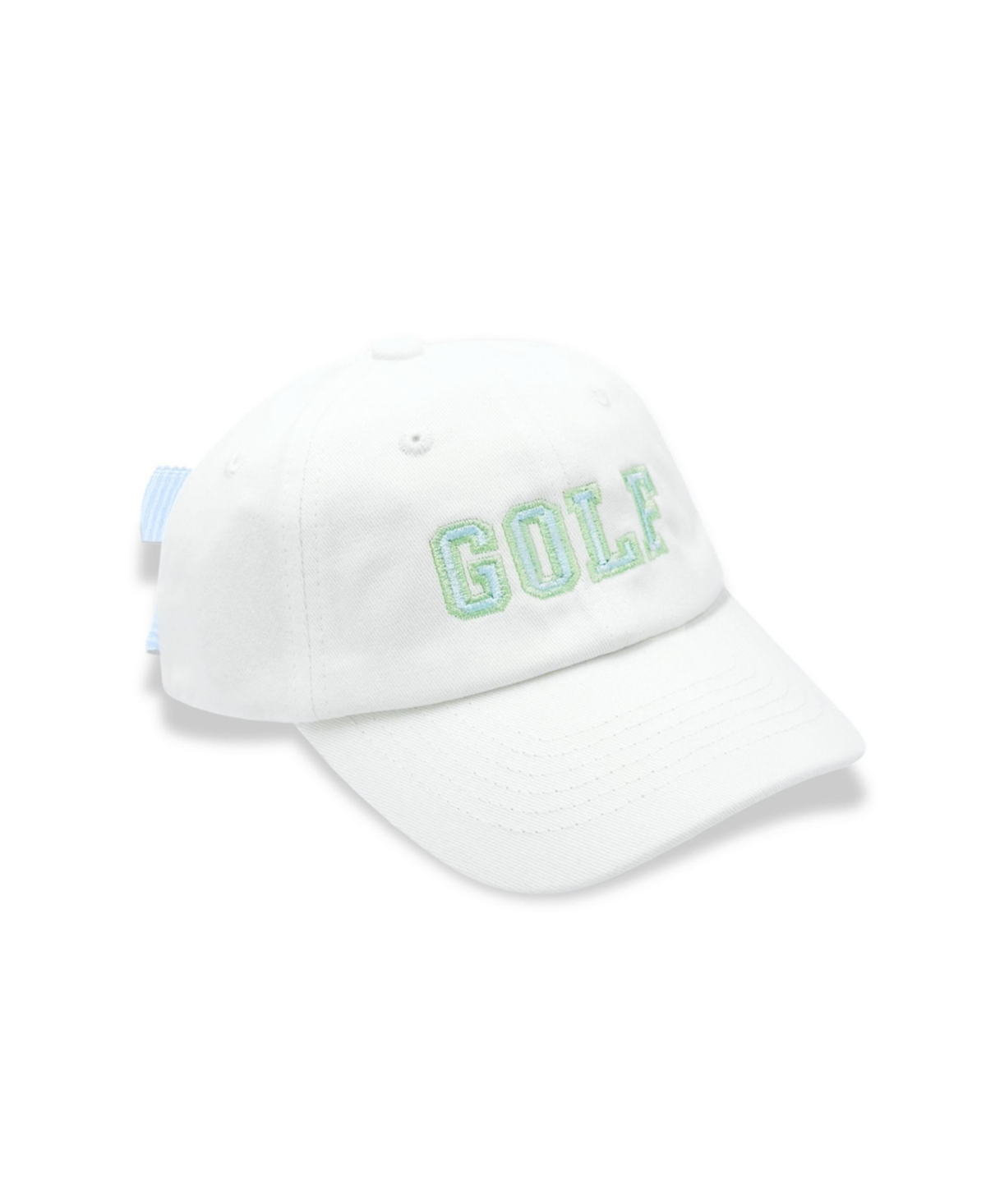 Golf Bow Baseball Hat - White