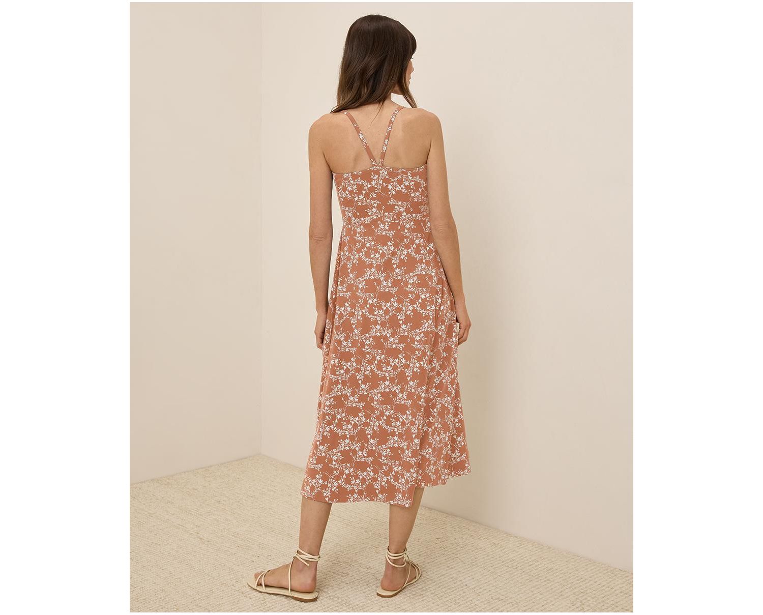 Women's Organic Cotton Fit & Flare Midi Dress - Shorty