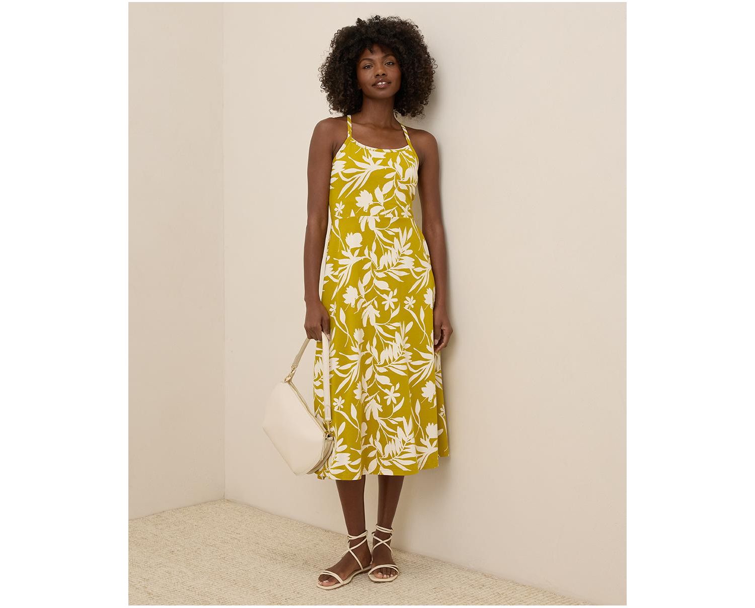 Women's Fit & Flare Midi Dress