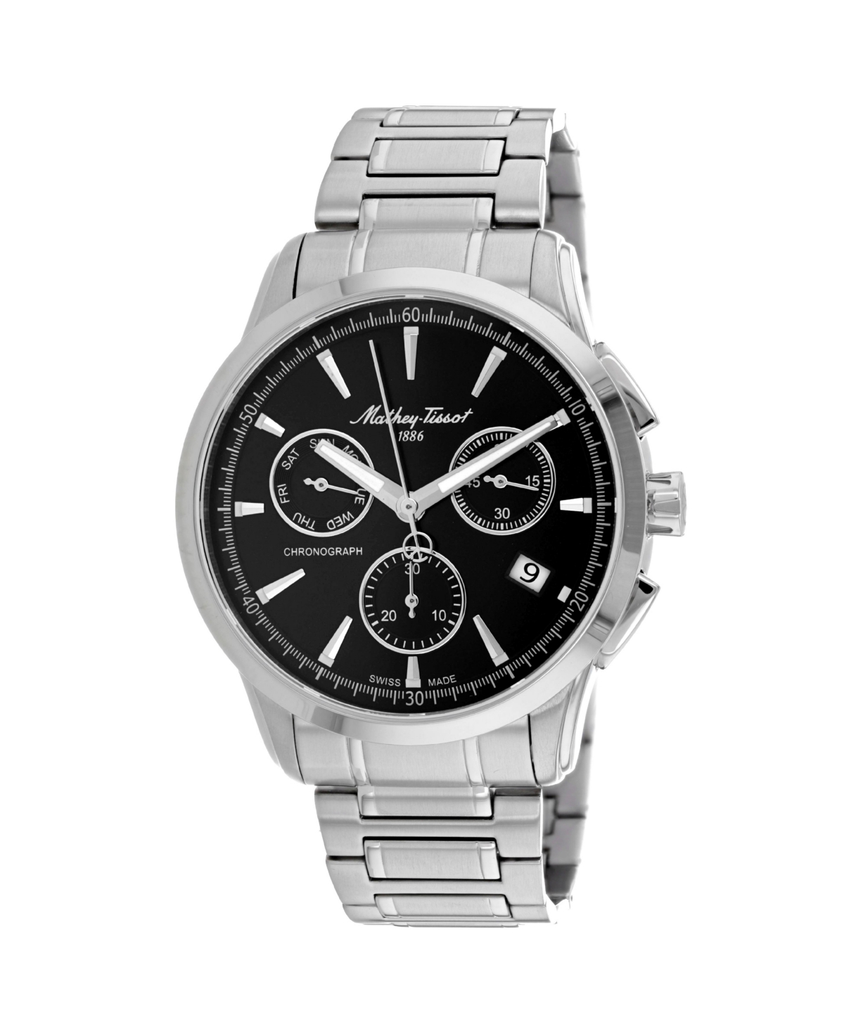 Men's Lancelot Black Dial Watch - H198CHAN - Black