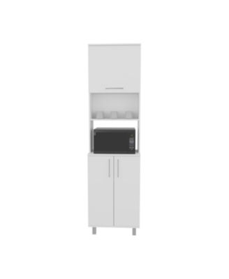 Maeser Kitchen Pantry, 3 Doors, 4 Legs, 5 Shelves
