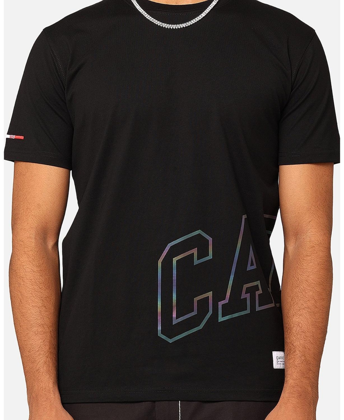 Men's Enorme Classique Reflective T-Shirt - Black/multi-coloured