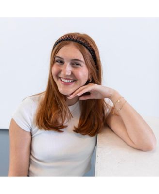 Thin Wavy Headband Set - Black + Clear